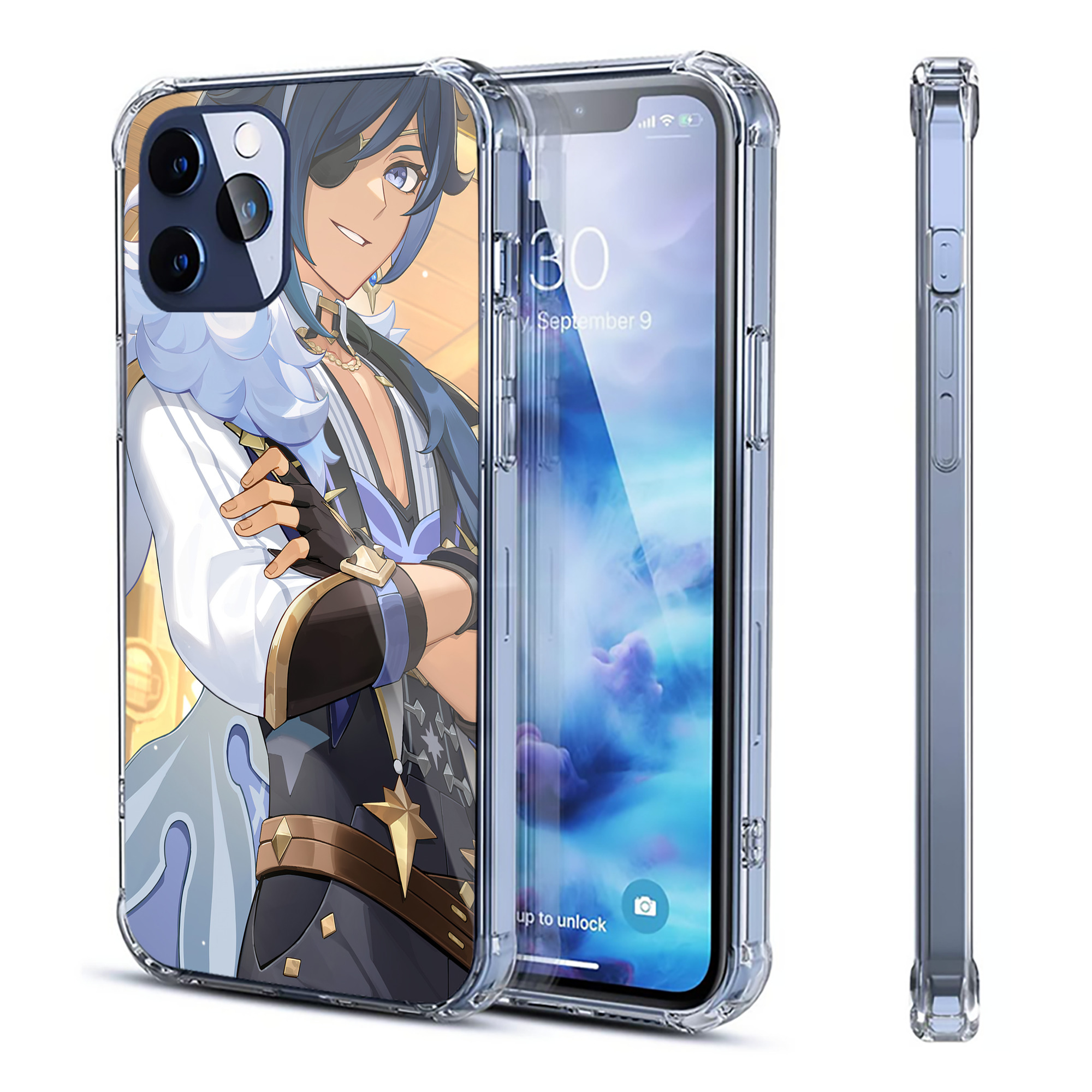 げんし神 genshin 【iPhone 12シリーズ対応】透明スマホケース（クリアソフトケース）